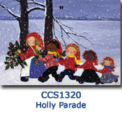 CCS1320 Holly Parade Custom Charity Holiday Card